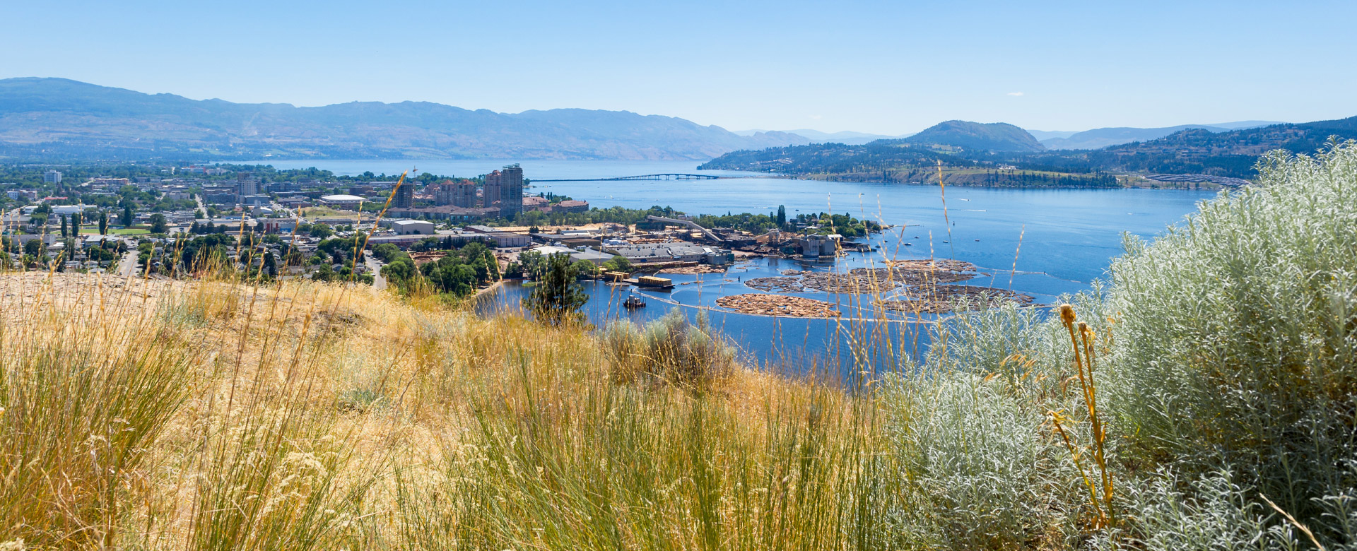 Downtown Kelowna view from Knox Mountain