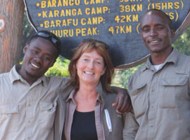Anthropology professor Sandra Peacock provides hands-on student learning opportunities in Tanzania
